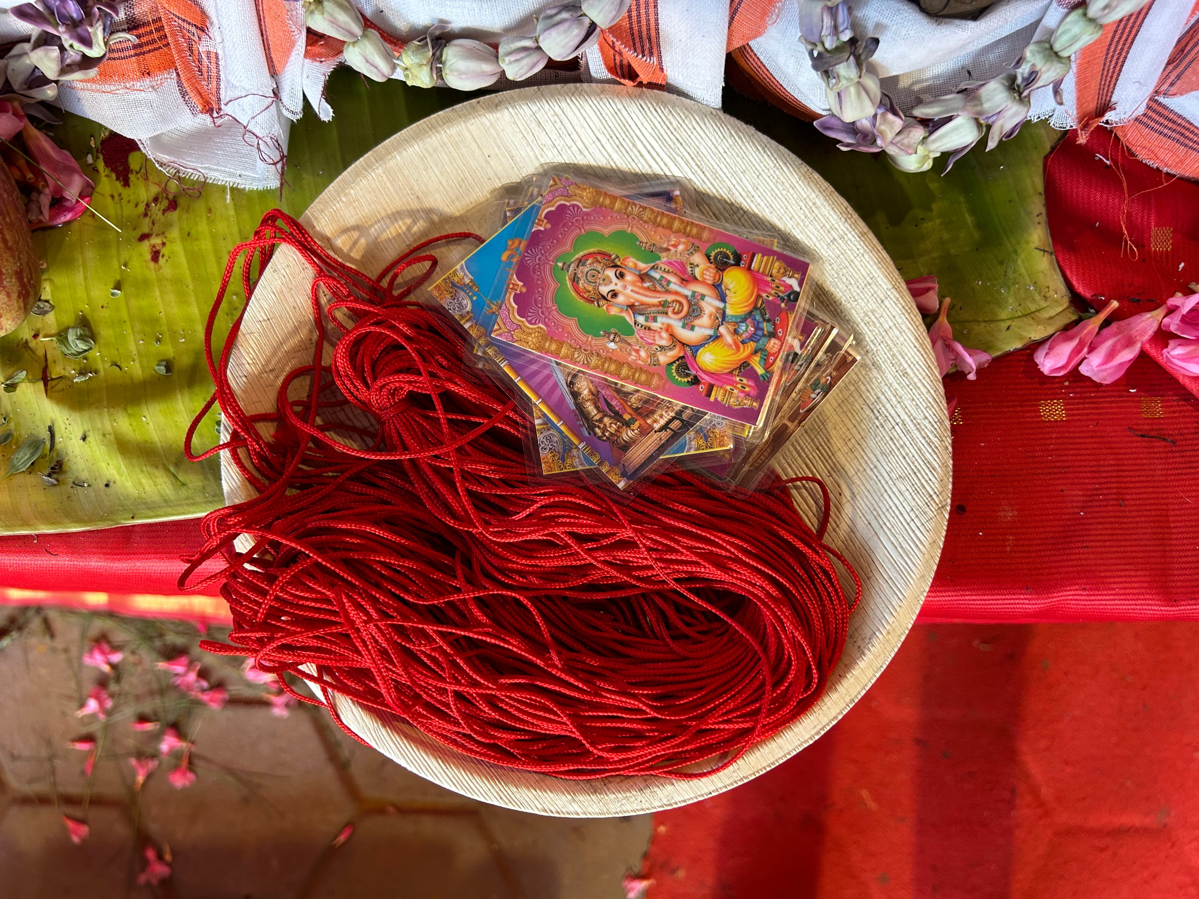 Community gathering for group pooja