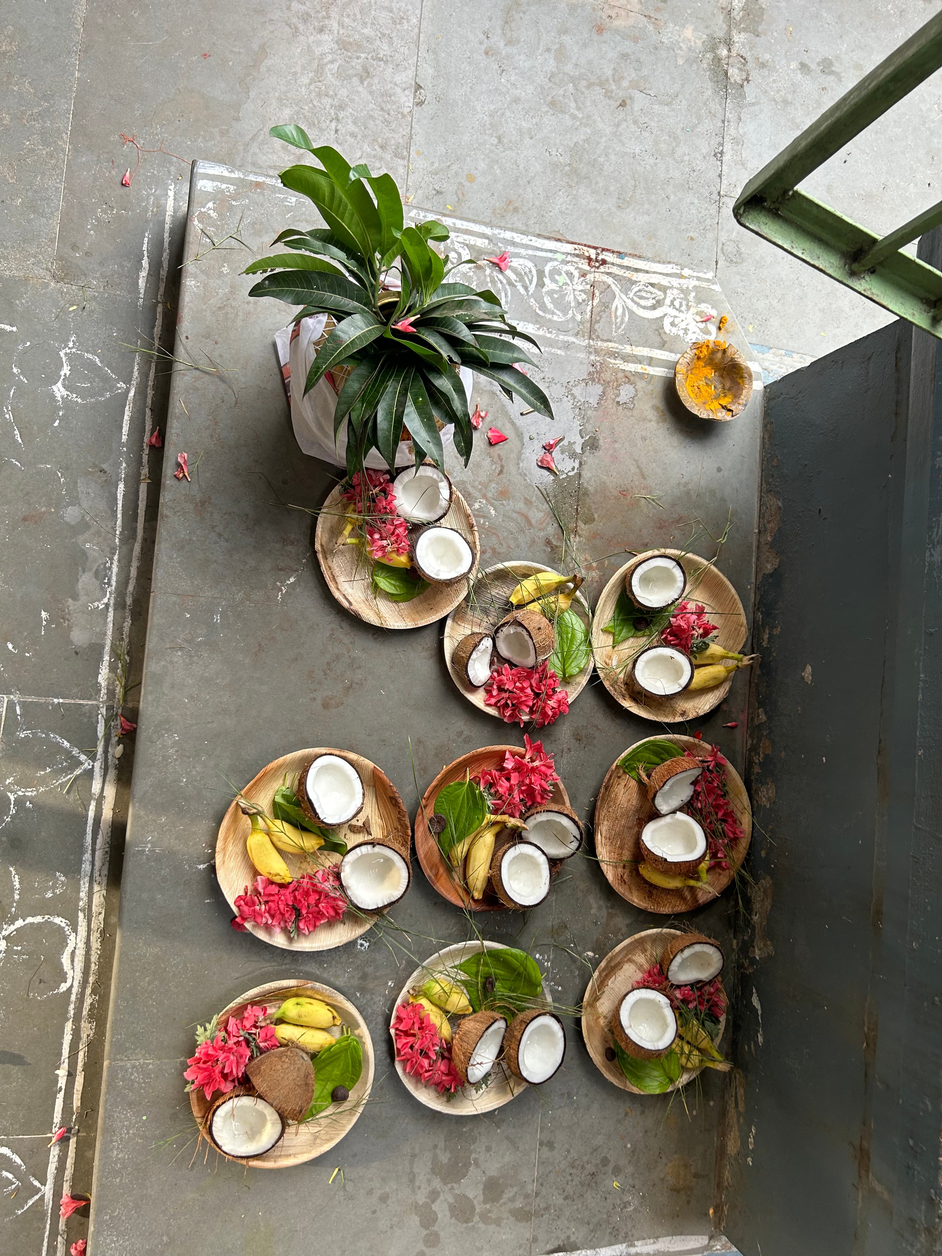 Floral decorations adorning the mandap